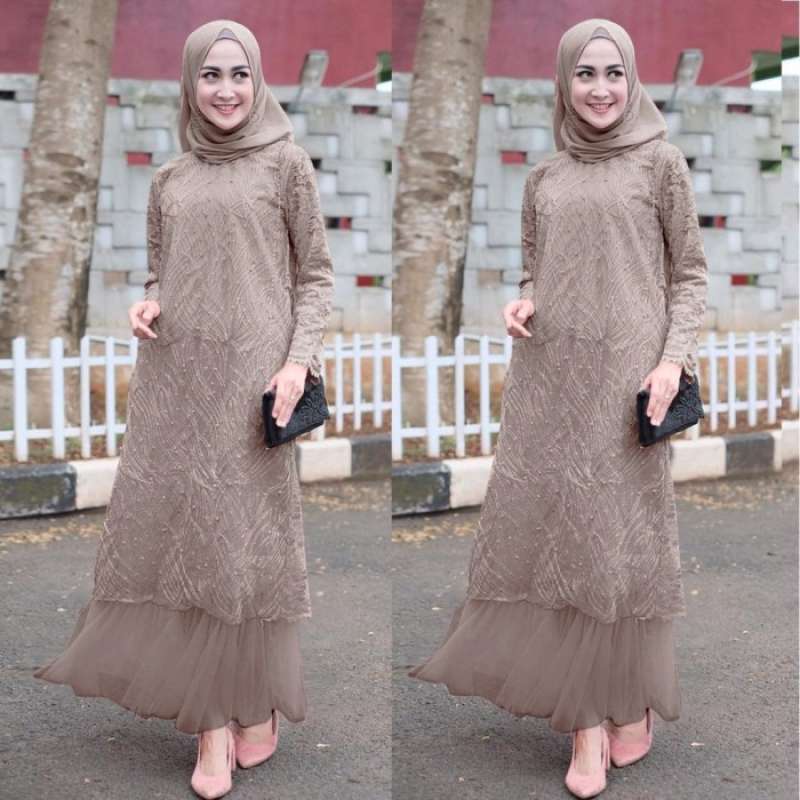 Jual Dress Pesta Remaja Muslim Model Kekinian Premium Harga Murah November 2024