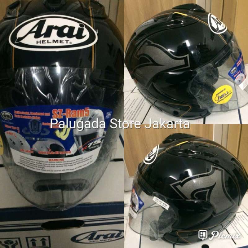 Promo Arai SZ Ram 5 Cafe Racer Black Made In Japan Diskon 9 di