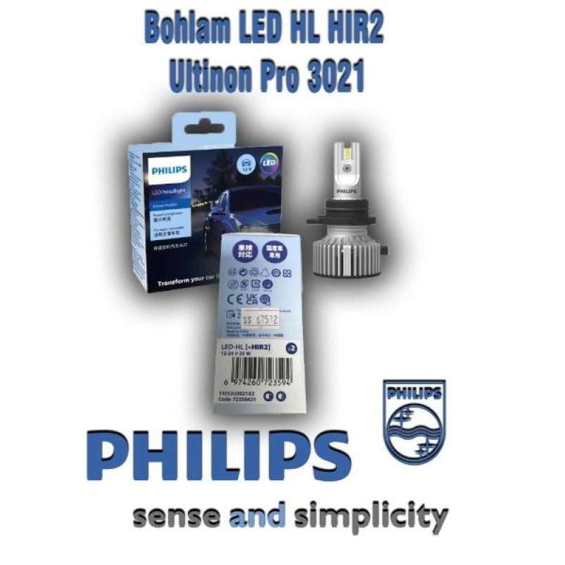 2x Ampoules LED HIR2 (9012) PHILIPS Ultinon Pro3021 6000K