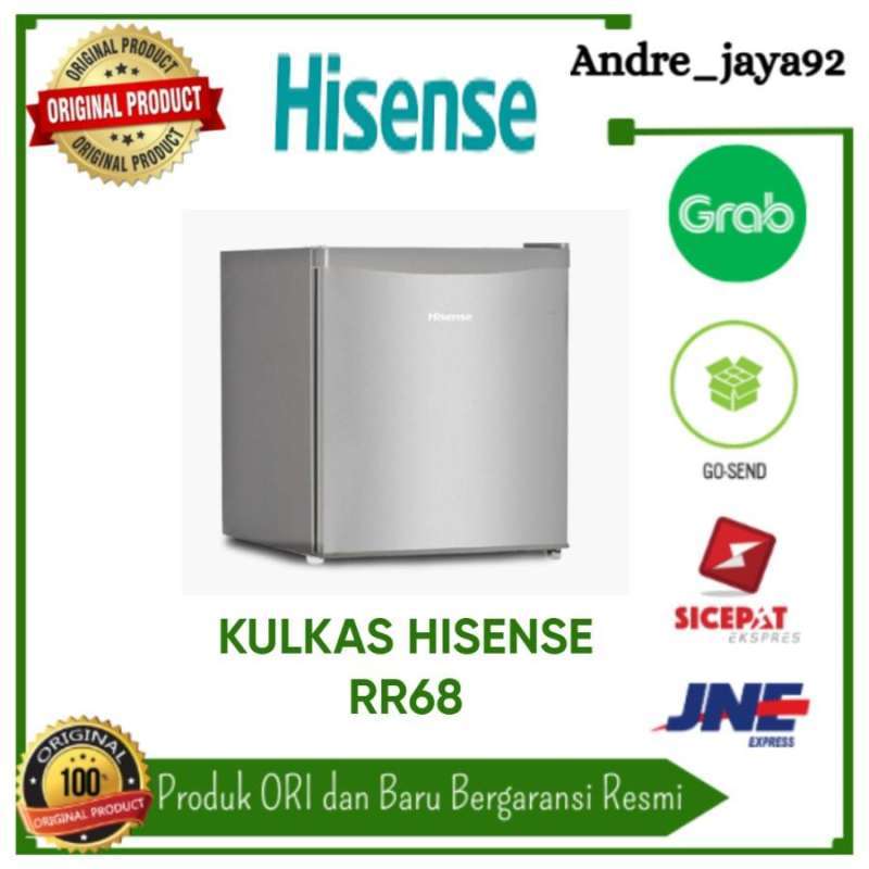 Jual KULKAS PORTABLE HISENSE RR68D4IGN MINI BAR 68 L Kulkas di