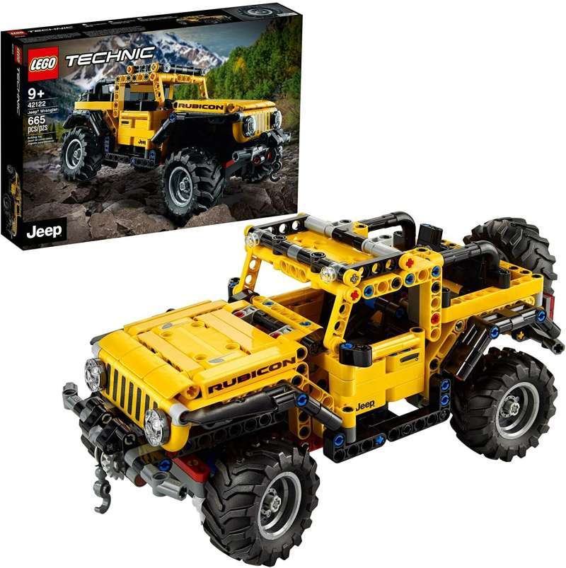 LEGO Technic 42122 Jeep Wrangler Set Building Kid Toy Truck Speed Racer  Motor Offroad Rubicon Cars Toys Model City Mobil Truk Mainan Balok Anak