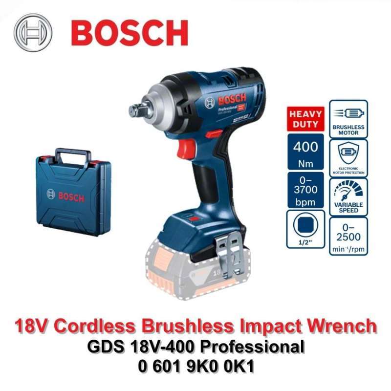Jual Cordless Impact Wrench 1/2 Inch Bosch Gds 18v-400