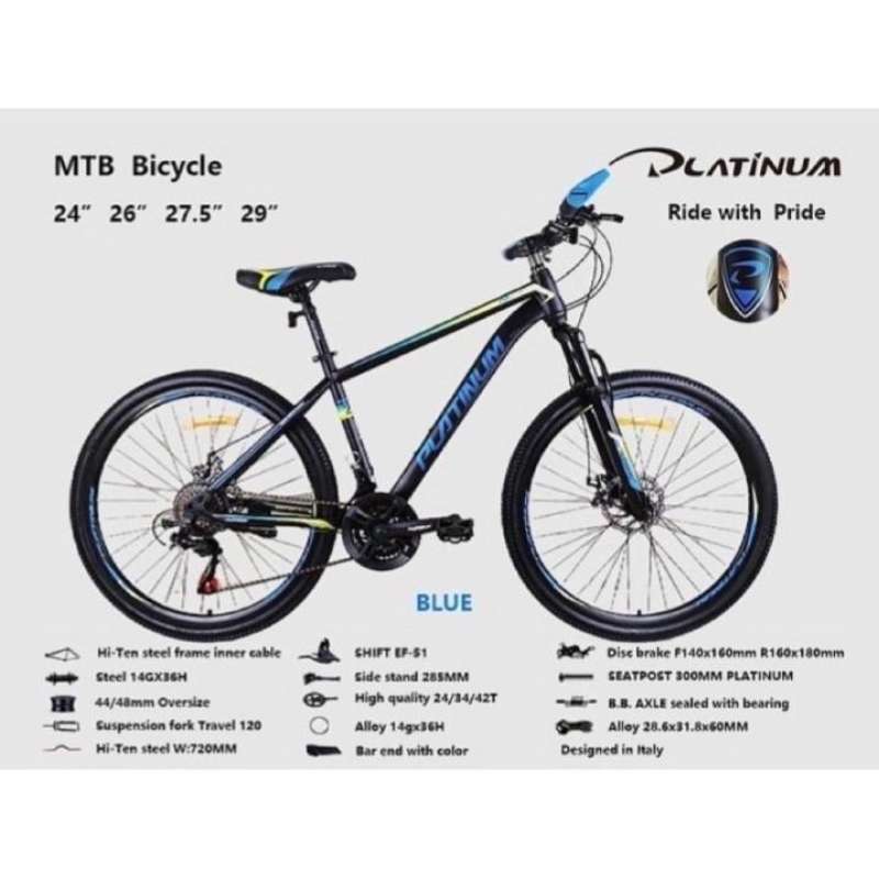 Jual Sepeda Gunung Mtb Platinum Infinity 27.5 Blue Di Seller Raja Sepeda Makassar Pisang Utara Kota Makassar Blibli