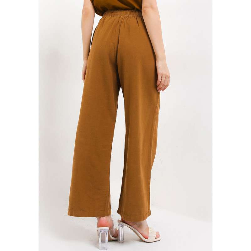 Jual Hush Puppies Bria Straight Pull On Pants Wanita 01 XL Brown
