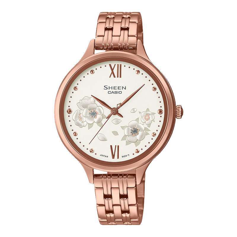 Jual Jam Tangan Wanita Casio Sheen SHE 4551PG 7AUDF Overlapping