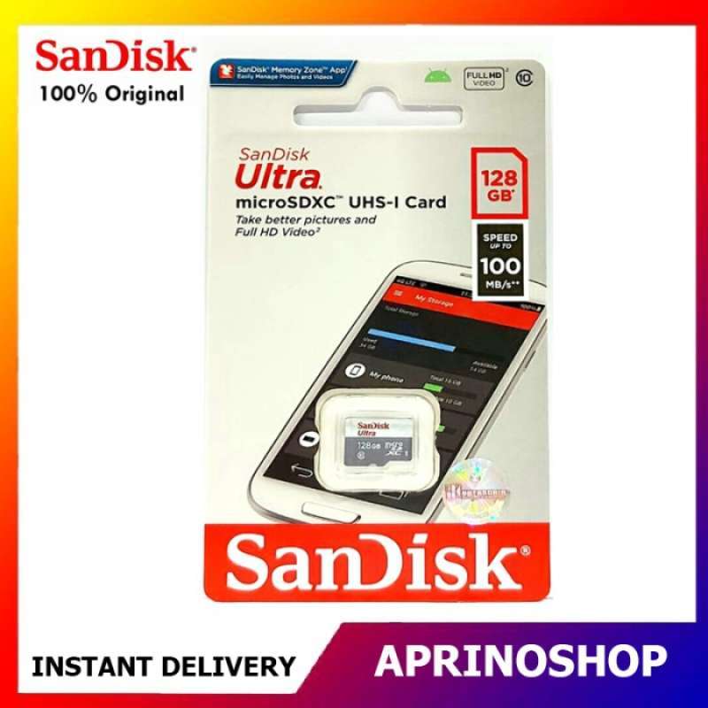 Jual Microsd Sandisk Ultra 128gb Original Class 10 Memory Card