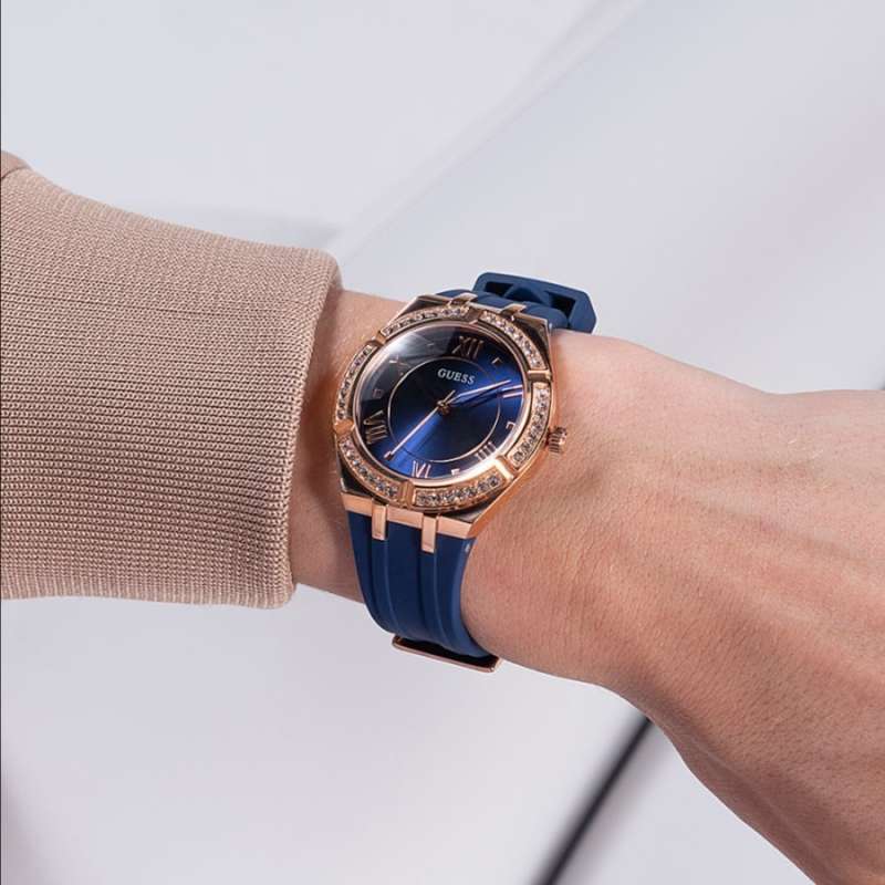 Blibli Guess W1053l1 Promo Guess Tribeca Rectangular Analog