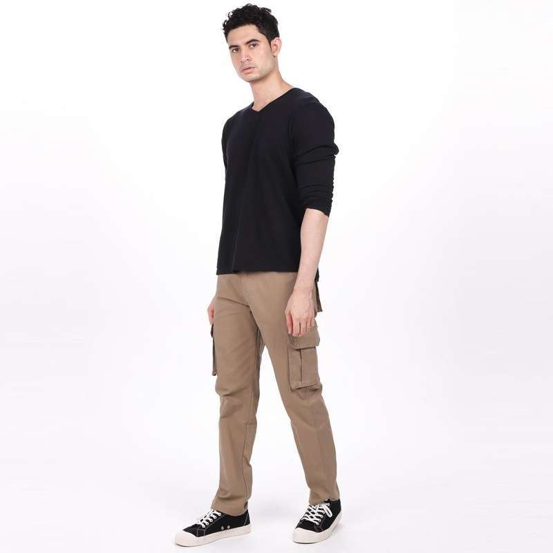 Cargo Pants Pria Celana Cargo Panjang Pria Standard Hijau Army