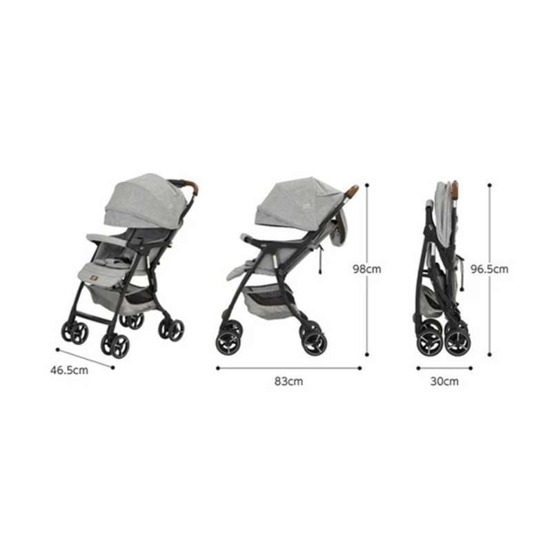 Stroller - Joie Airedrift W/ Rc Gray Flannel