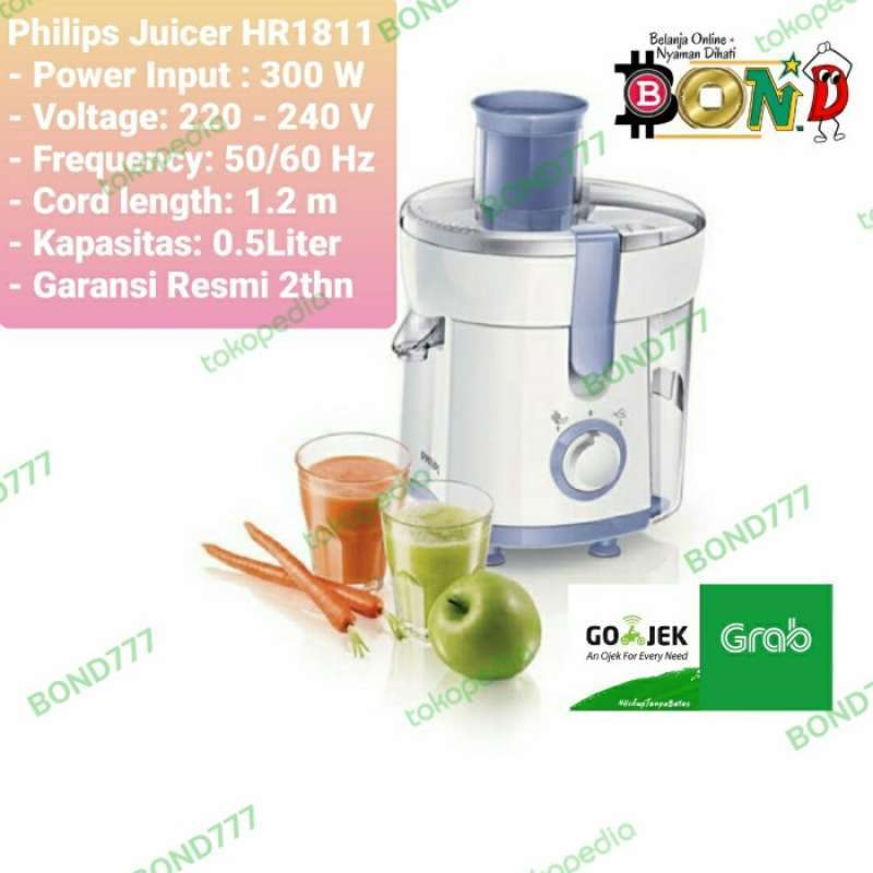 Philips juicer hr1811 hot sale