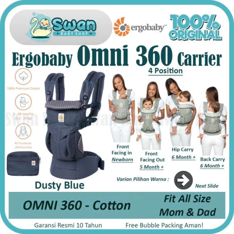 Promo Ergobaby Omni 360 Baby Carrier Cotton Series Gendongan