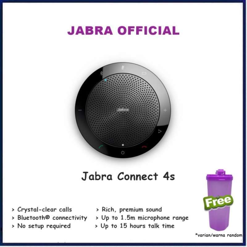 Promo Promo Terbatas !!!!! Jabra Connect 4S Speaker Portable Speakerphone  Wireless Bluetooth Diskon 23% di Seller Minazu Store - Duri Kepa, Kota  Jakarta Barat | Blibli