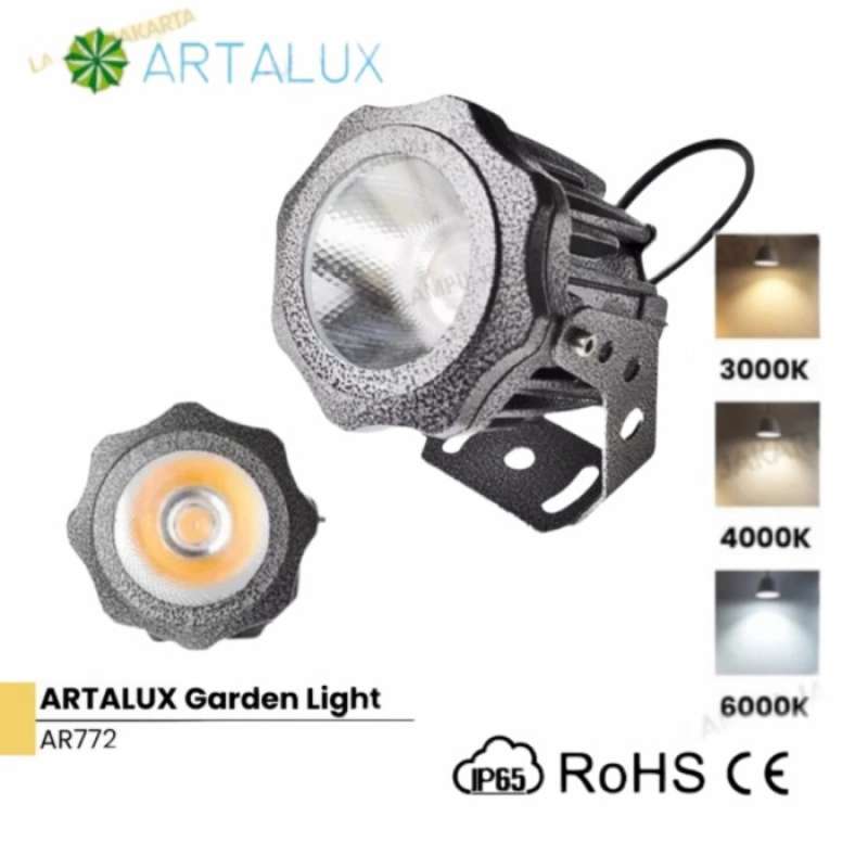 ARTALUX lampu taman AR772 220V 3000K IP65 20watt warm white white
