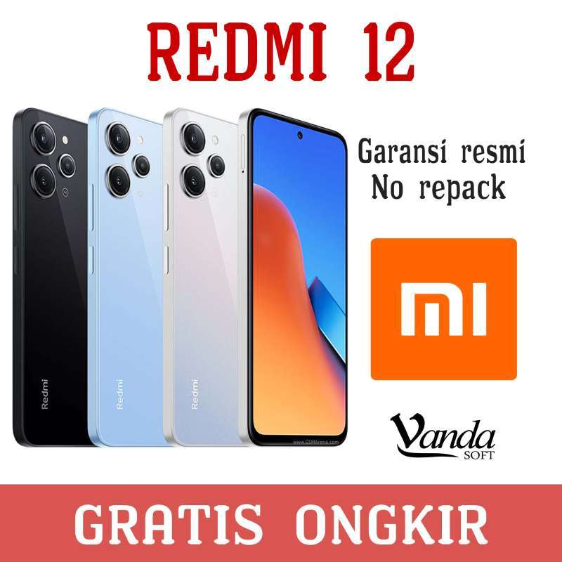 Promo Xiaomi Redmi 12 8/128 • 8/256 Garansi Resmi 1 Tahun Diskon 5