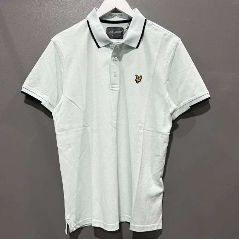 Jual Lyle and Scott Golf Andrew Polo Shirt Acid Blue Lyle Scott