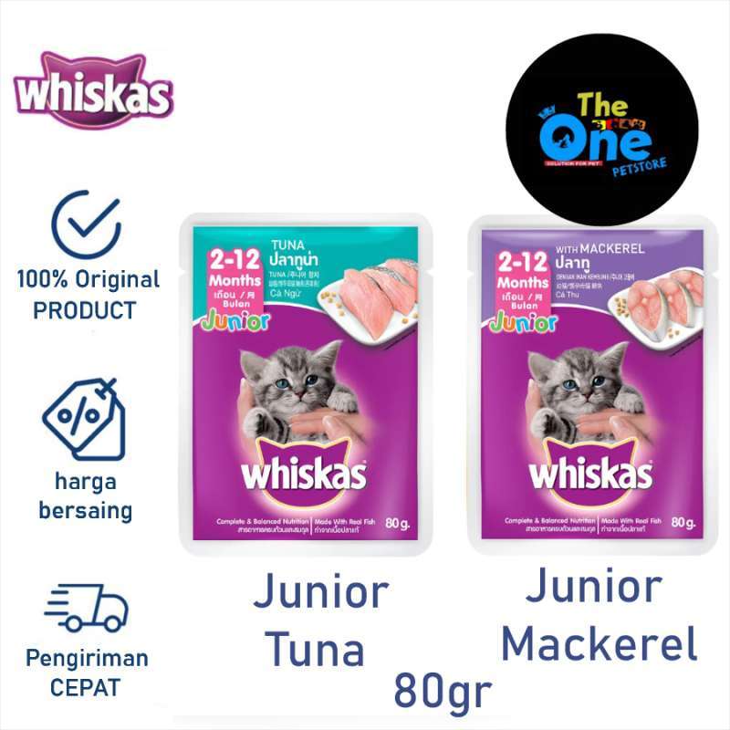 Jual Whiskas Junior Pouch Whiskas Kitten Wet Food Makanan Basah