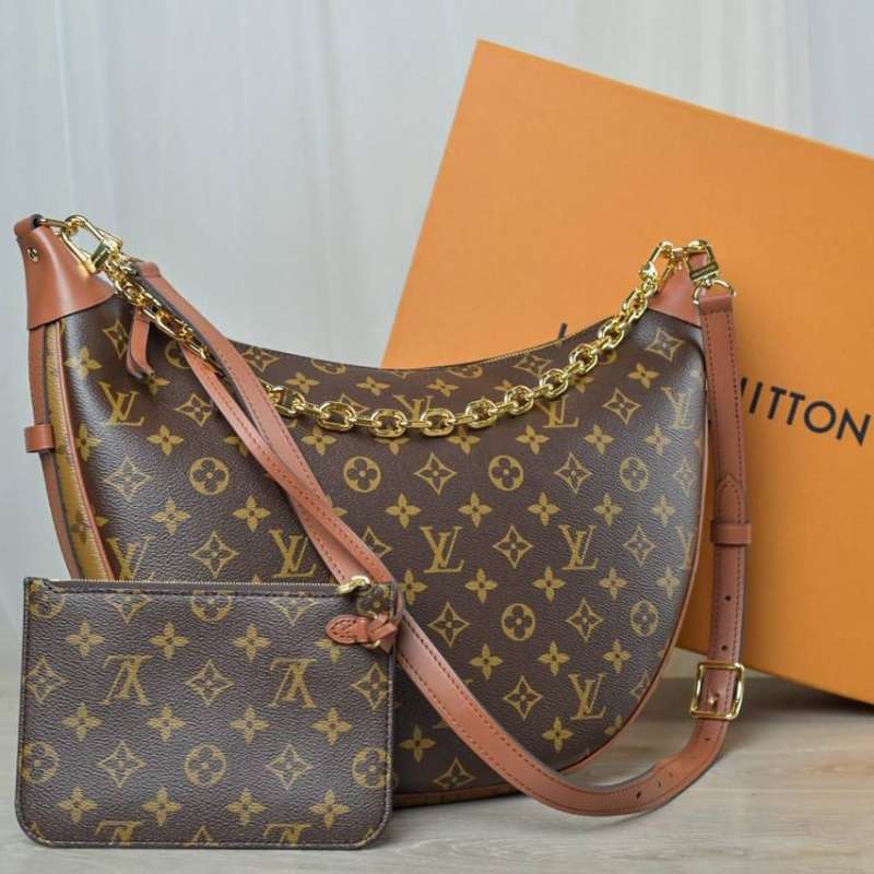 Louis Vuitton LV Loop Hobo bag monogram reverse Brown ref.630467