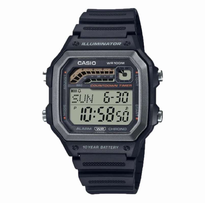 Jam tangan casio illuminator wr100m outlet