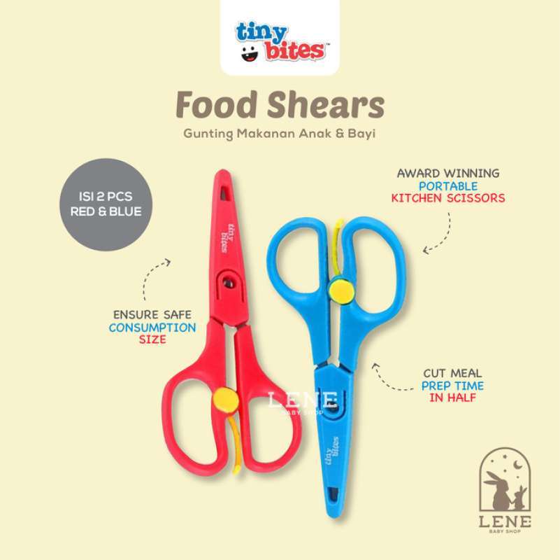 Promo Tiny Bites Baby Food Scissors - Kids Toddler Utensils Makan