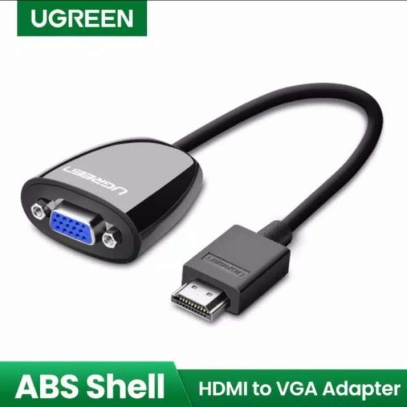 UGREEN Micro HDMI to HDMI + VGA Adapter 30cm (Black) - UGREEN Indonesia  Official