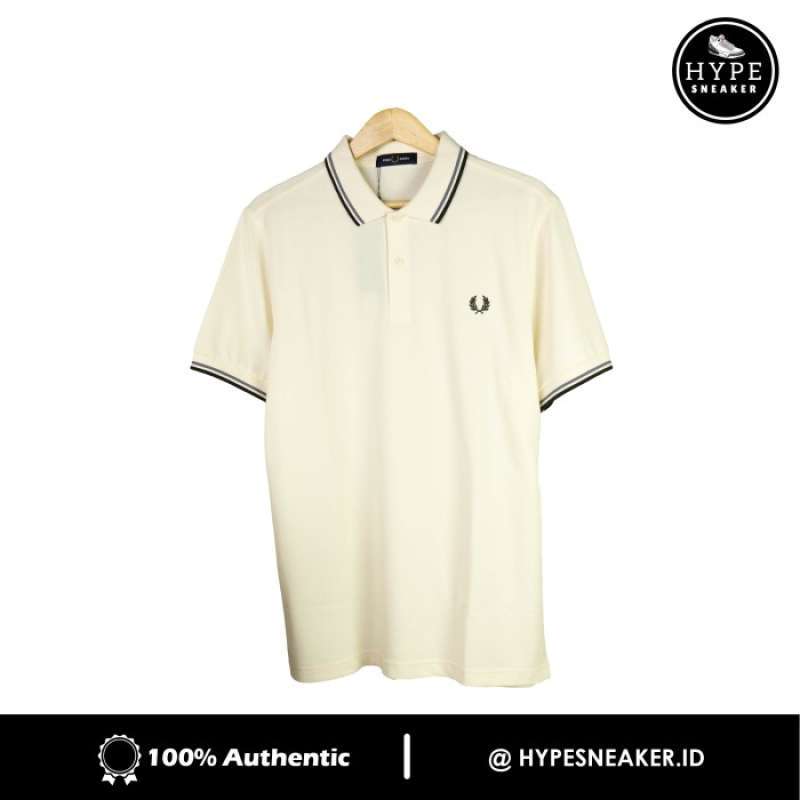 fred perry cream polo