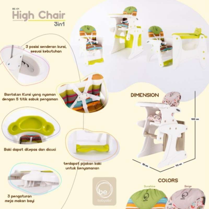Promo Kursi Makan Bayi Mamalove Baby High Chair Mama Love MURAH