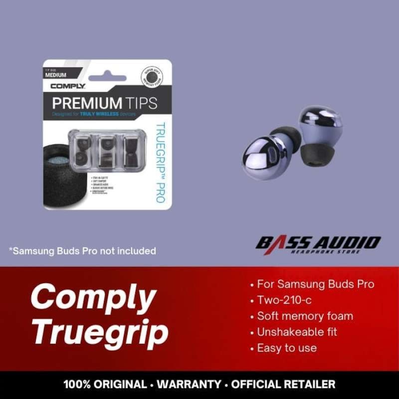 Promo COMPLY TrueGrip Pro for Samsung Galaxy Buds Pro Memory Foam