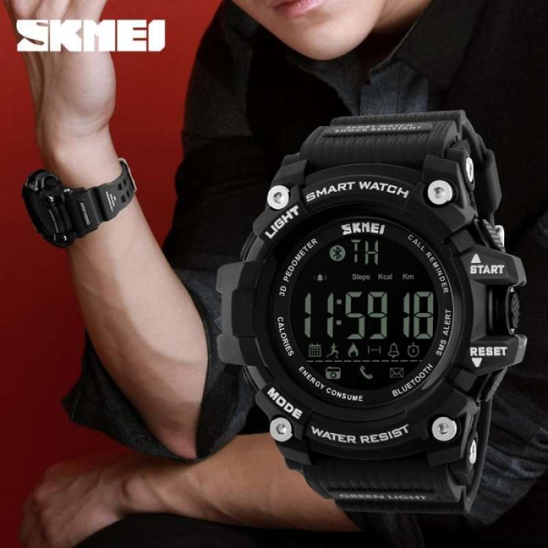 Promo Smart Watch SKMEI 1227 Bluetooth Pedometer Water Resist 50M