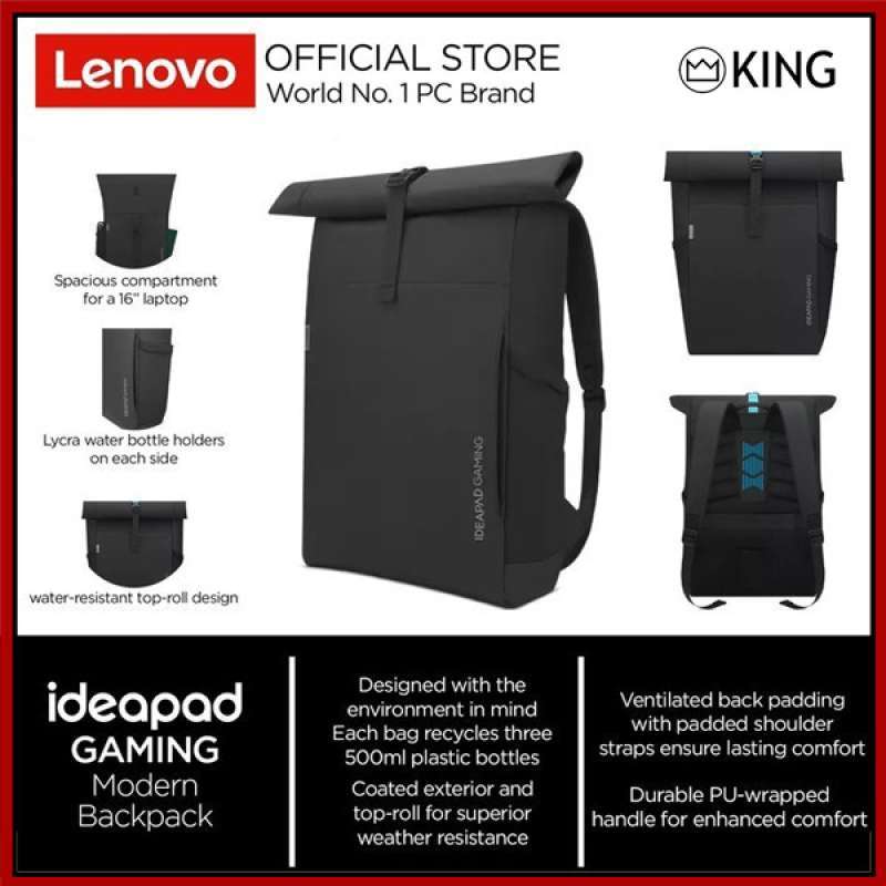 Lenovo Backpack Ideapad Gaming ORI 15 16inch Tas Laptop Gaming
