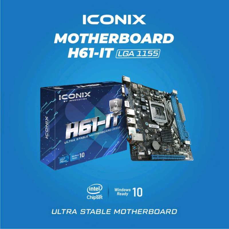 Jual Motherboard Iconix H61 Intel Lga 1155 Soket Nvme Di Seller