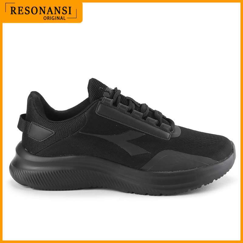 SEPATU PRIA TERBARU DIADORA ORIGINAL SNEAKERS GRETA FULL BLACK EMPUK