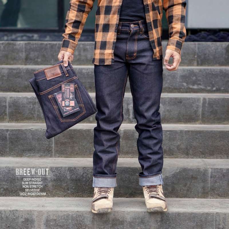 Jeans slim straight top