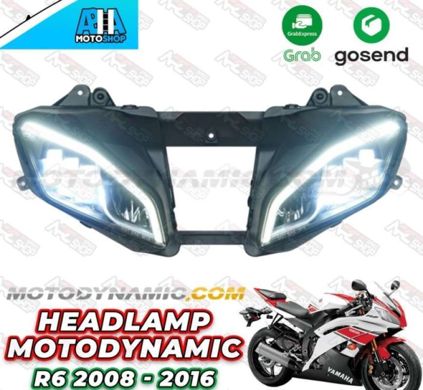 Promo Headlamp Yamaha R6 Motodynamic Full Led Projector Head Light