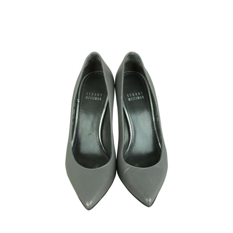 Stuart weitzman royal shop leather stiletto pumps