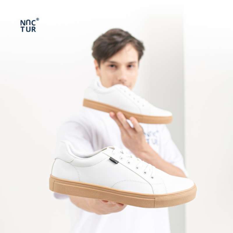 Sepatu Sneakers Pria Putih Original Lokal Brand NOCTUR N 600 38 44