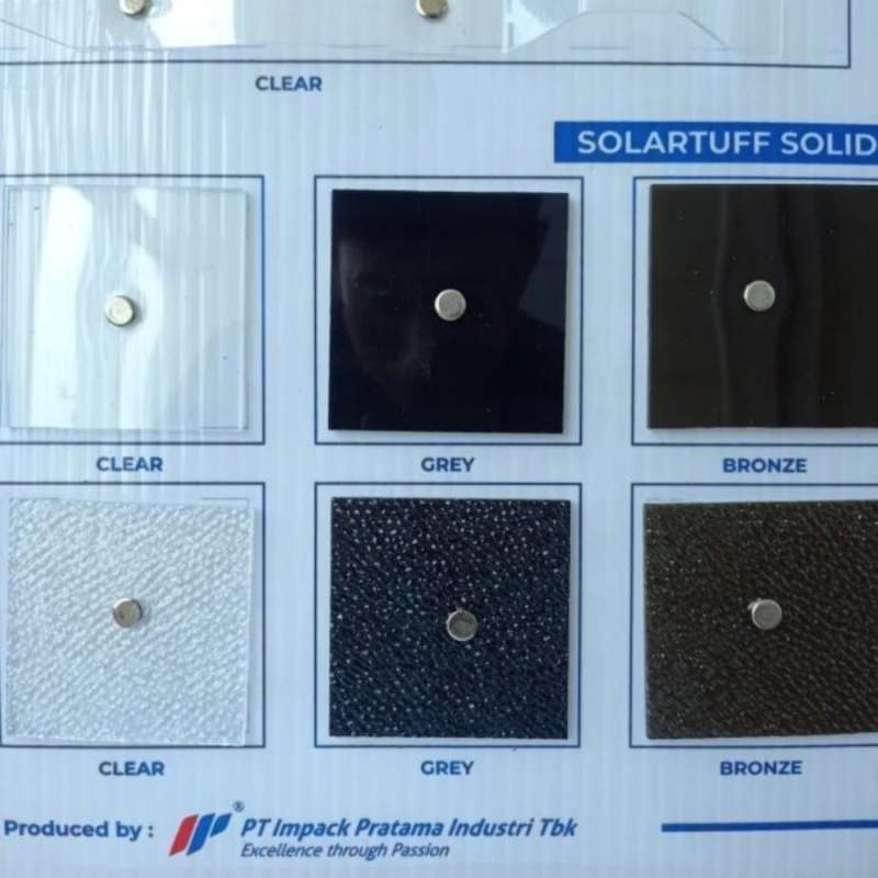 Jual Solarflat Atap Polykarbonat Solid Embossed