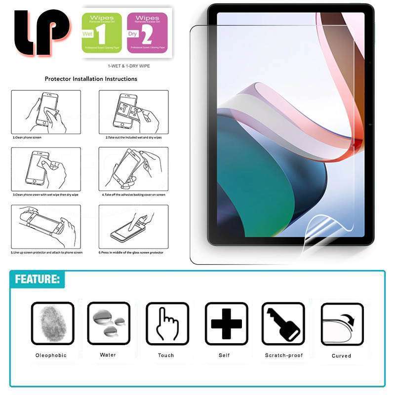 Pelindung Layar LP Full TPU untuk Tablet Xiaomi Pad 6, Anti Gores dengan Ketahanan Ledakan, 3D Full Coverage, dan Ketebalan Super Tipis 0.1mm. Ideal untuk Penggunaan Sehari-hari