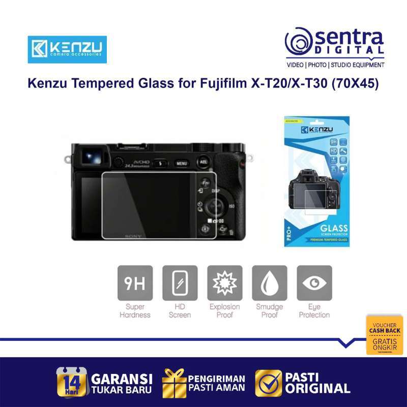 Kenzu Premium Tempered Glass for Fujifilm X-T20 X-T30 70X45mm