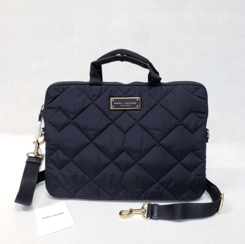 Jual Tas Laptop Marc Jacobs MJ Quilted Nylon Laptop Bag Black