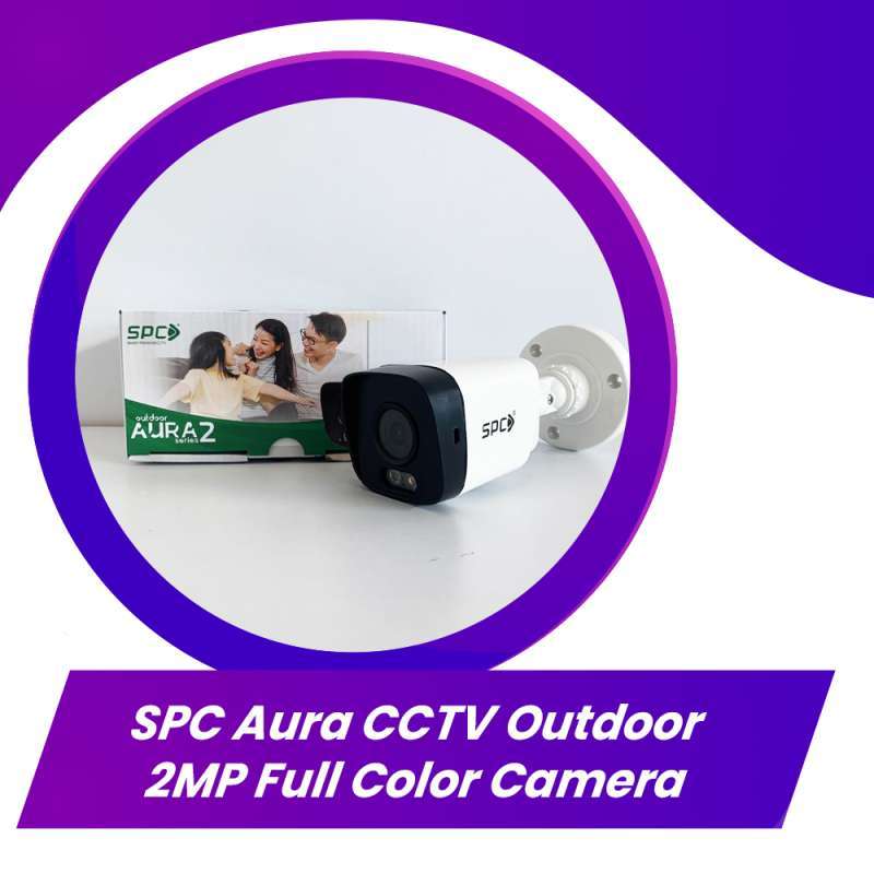 Aura Spc Camera Jual Spc Aura Cctv Outdoor 2mp Full Color Camera