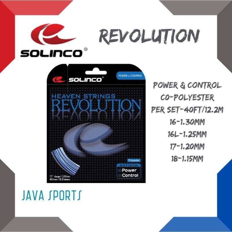 Vs Confidential Solinco Revolution Tennis String 17G Blue - 660ft Reel For  Maximum Power & Control Solinco Revolution 16l Solinco Revolutionテニス文字列