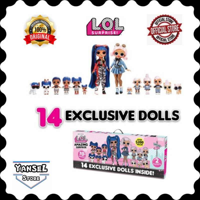 Jual LOL Surprise Amazing Surprise with 14 Dolls 70 Surprises