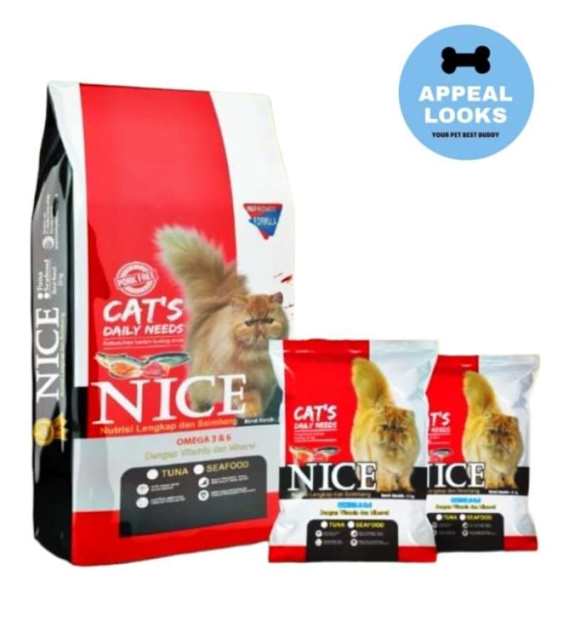 Promo Nice Cat 20kg Makanan Kucing Pakan Kucing Cat Food