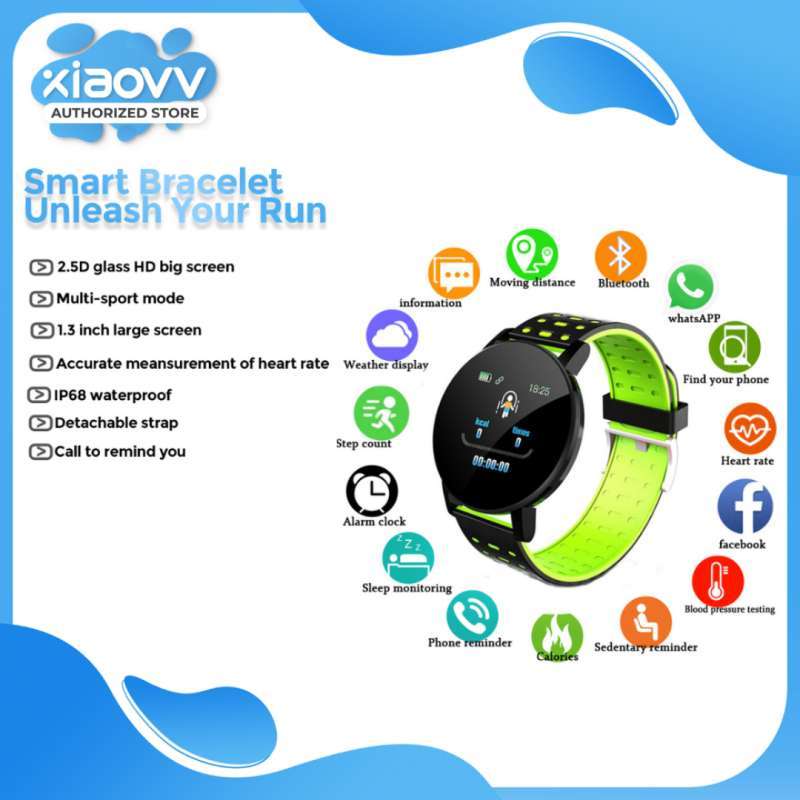Smart Bracelet Unleash your run Smart Bracelet Jam Tangan iOS Android Smartwatch Waterproof Multifungsi