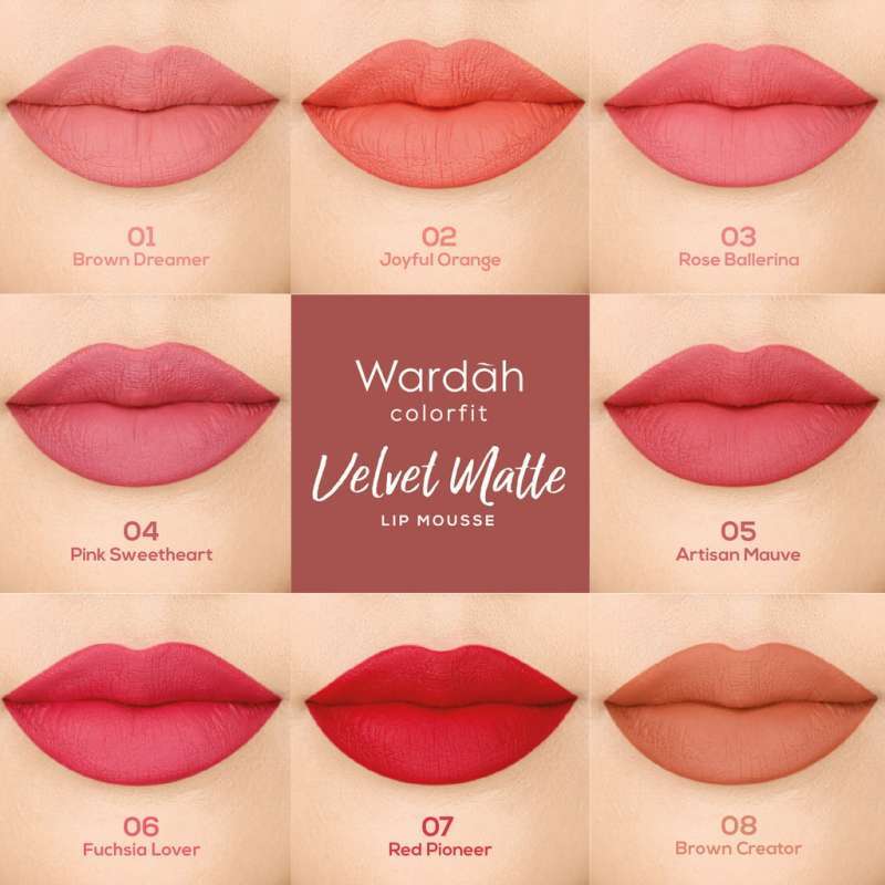 Promo WARDAH Colorfit Velvet Matte Lip Mousse Lip Cream - Lipstik WARDAH  Diskon 17% di Seller Glam Market Official Store - Babura Sunggal, Kota  Medan