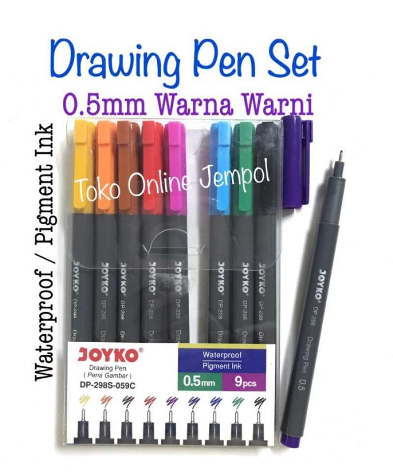 Isi Joyko Drawing Pen Set Warna Dp-298S-059C Gambar Atk1131Jy