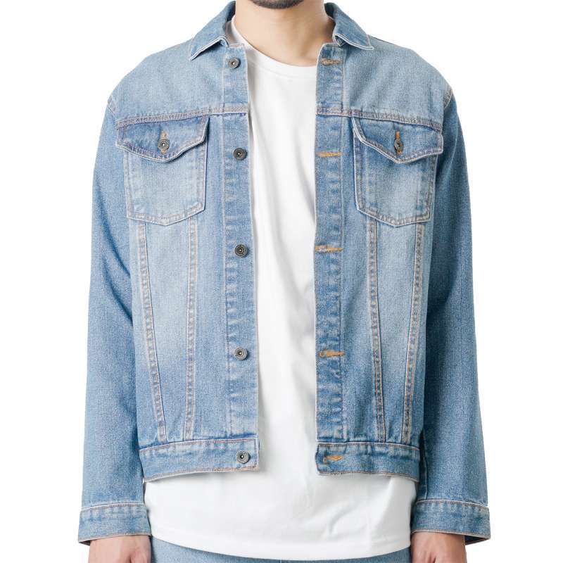 Jaket denim pria h&m outlet