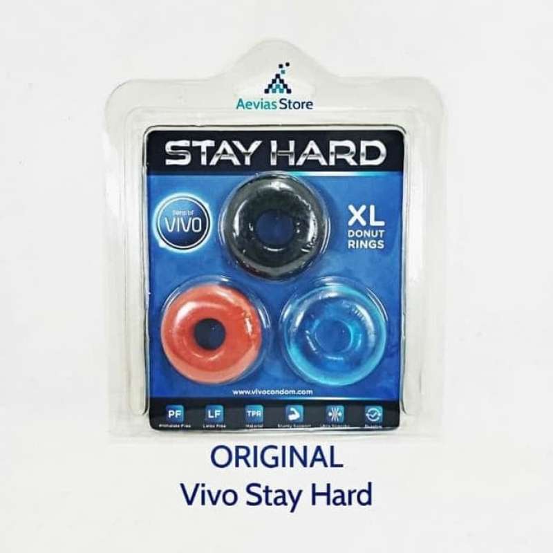 Jual Terlaris Vivo Stay Hard Cockring Original Cock Ring Xl Donut
