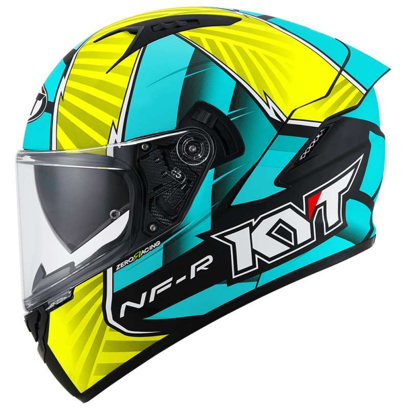 HELM KYT NFR REPLICA XAVI FORES 2021 MATT YELLOW/GREEN