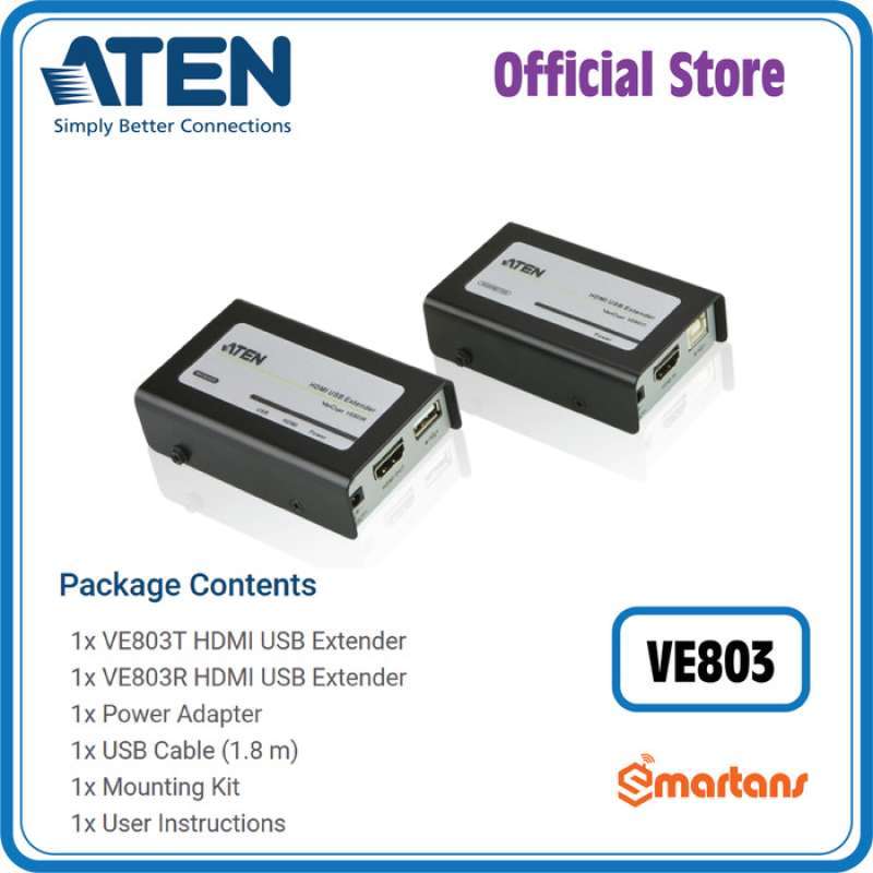 Aten ve803 hdmi usb extender on sale